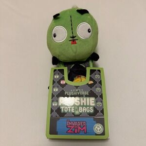 TeeTurtle Invader Zim Gir Plushie Tote Bag OS Green NEW Reusable Recycled